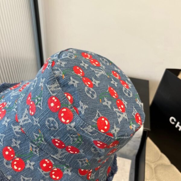 Louis Vuitton x TM Denim Cerise Bucket Hat - Image 5