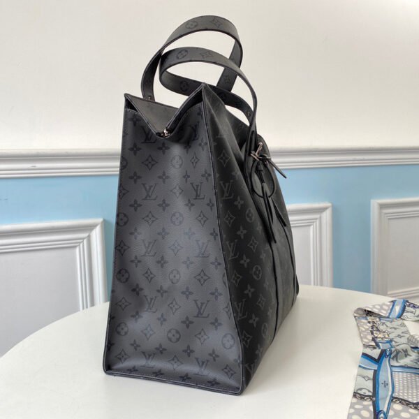 Louis Vuitton 2020 Monogram Eclipse Reverse New Cabas Zippe GM M45379 - Image 3