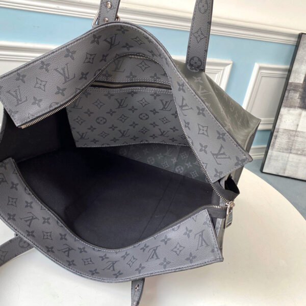 Louis Vuitton 2020 Monogram Eclipse Reverse New Cabas Zippe GM M45379 - Image 6