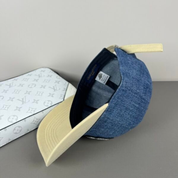 Louis Vuitton Denim & Canvas Cap - Image 5