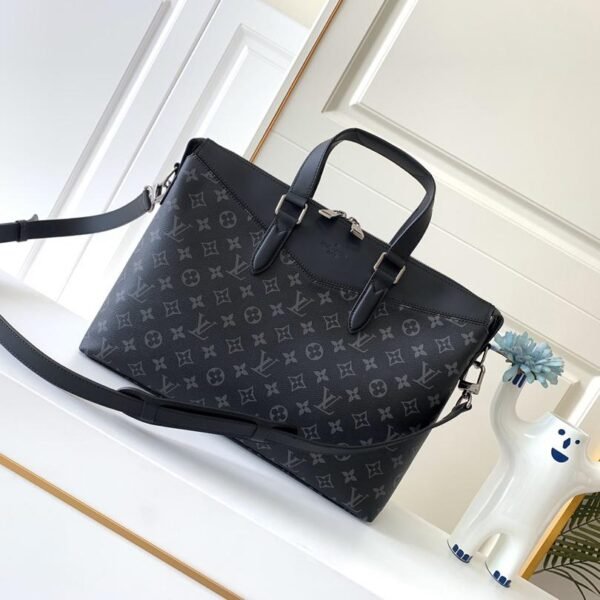 Louis Vuitton Monogram Eclipse Briefcase 39x28x11cm M40566 - Image 5
