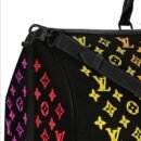 Louis Vuitton Keepall Fiber Optic LED Monogram 50 Black in Leather