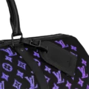 Louis Vuitton Keepall Fiber Optic LED Monogram 50 Black in Leather